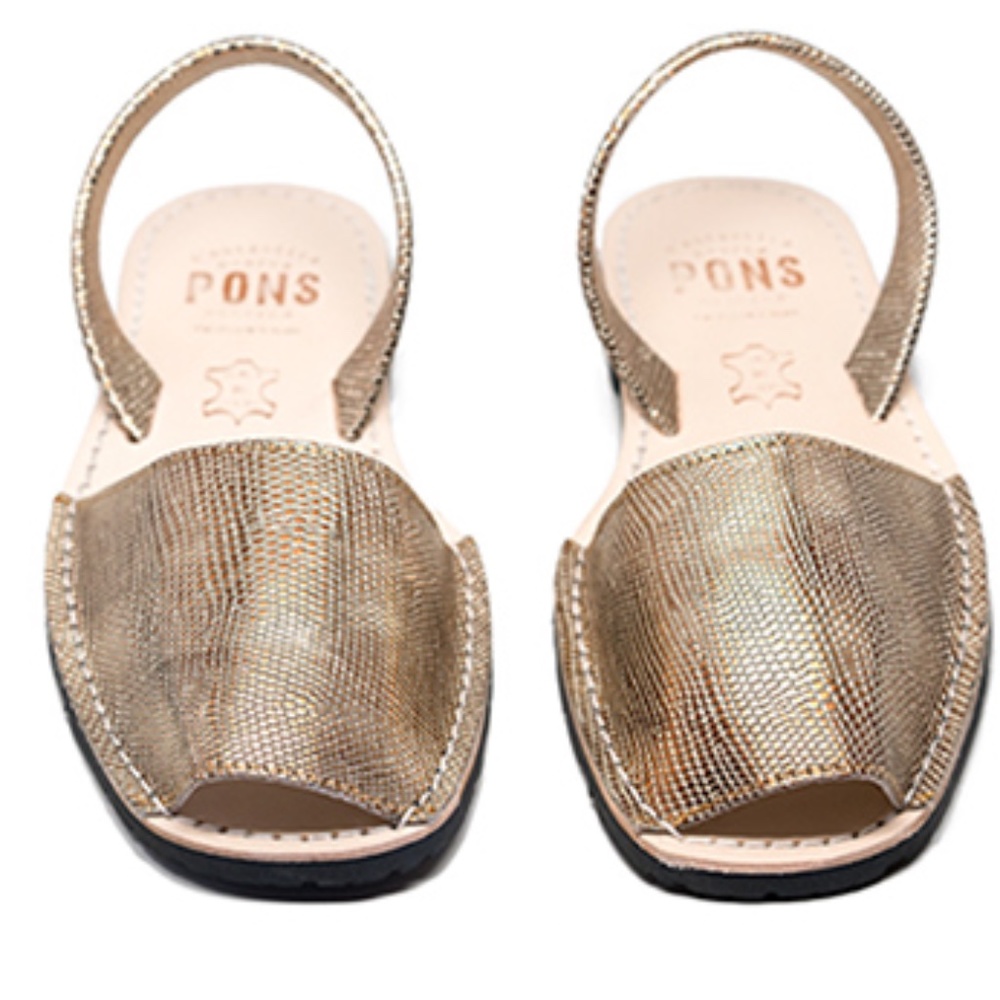 Avarcas PONS Size 8 Champagne